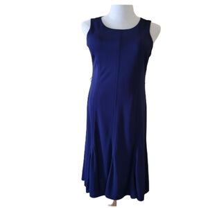 Banana Republic Blue Sleeveless Midi Dress Sz 8